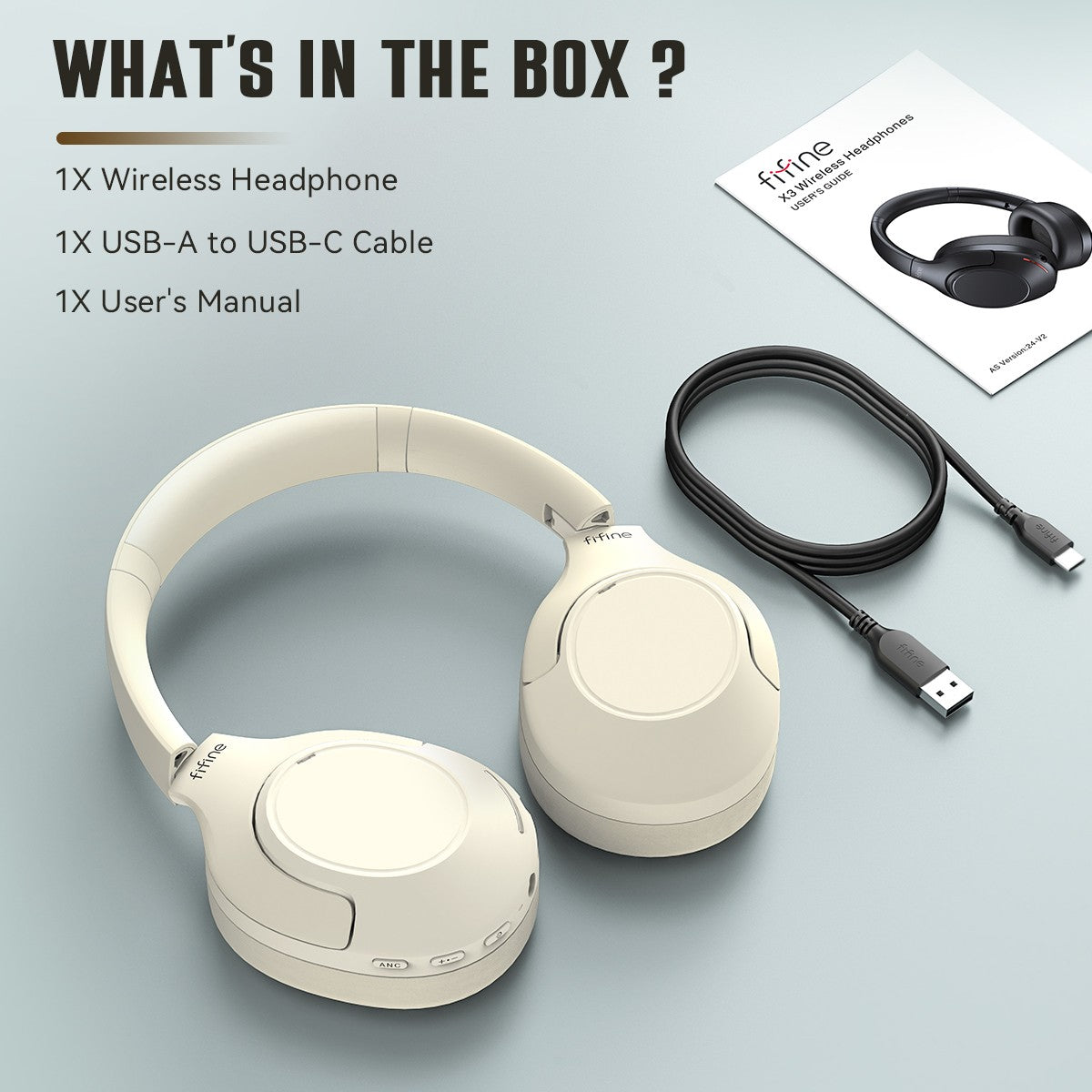 Fones de ouvido sem fio Bluetooth FIFINE 65H-X3