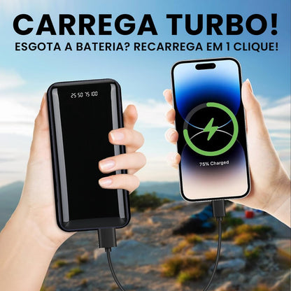 Power Bank 20.000mAh Premium com Lanterna LED