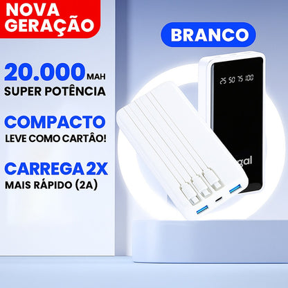 Power Bank 20.000mAh Premium com Lanterna LED
