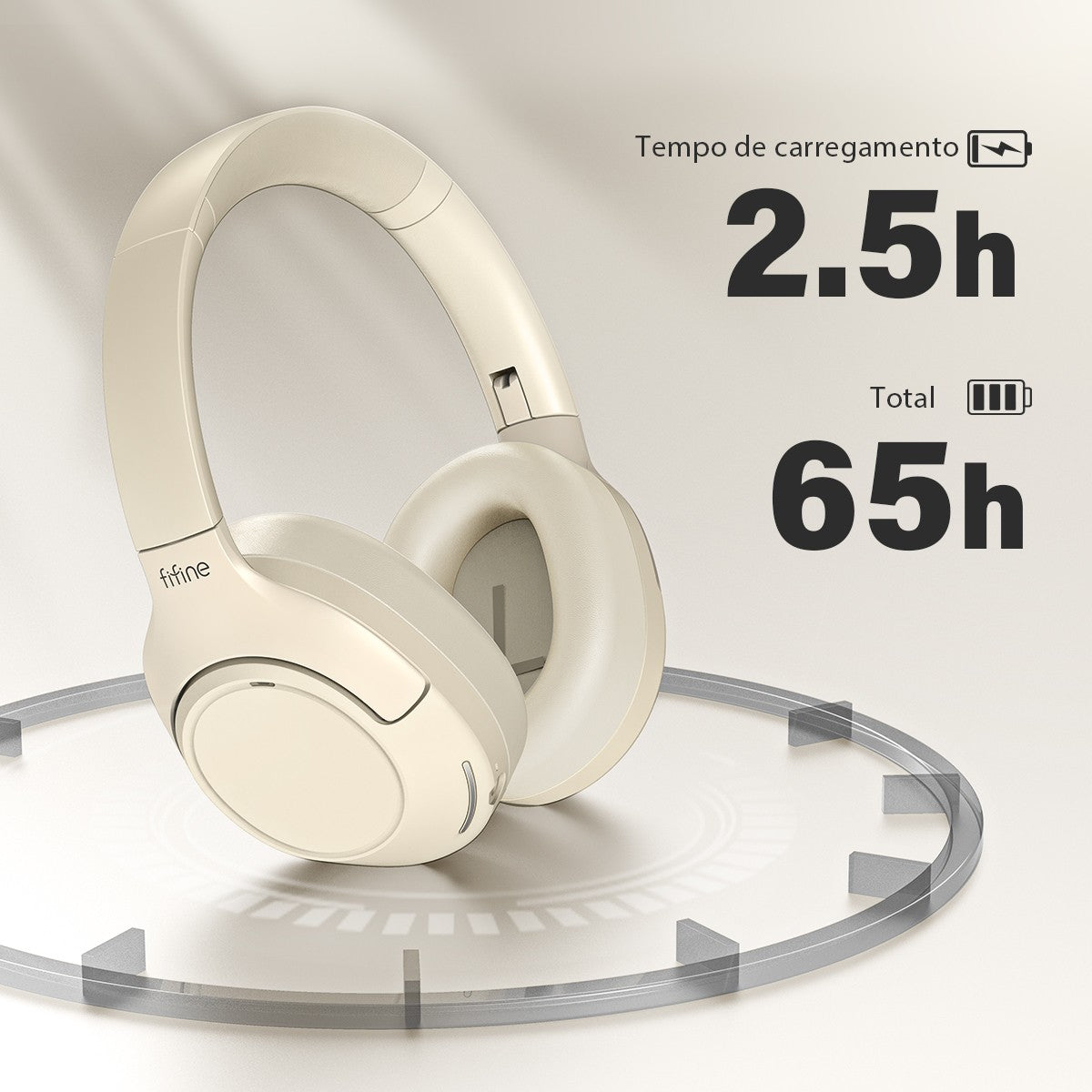 Fones de ouvido sem fio Bluetooth FIFINE 65H-X3